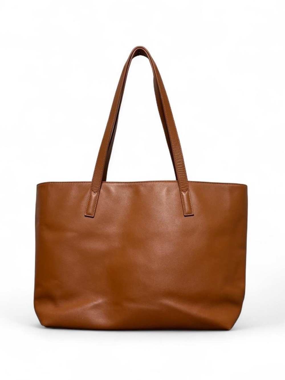 Quince Evelyn Work Tote in Cognac Leather